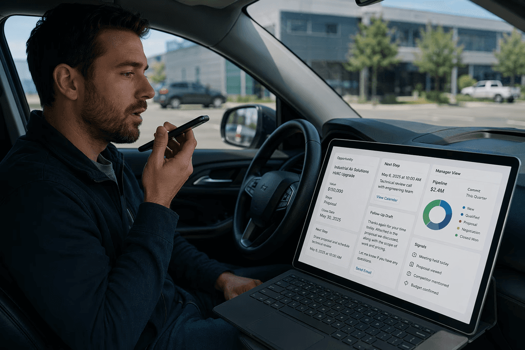 Y field sales workflow